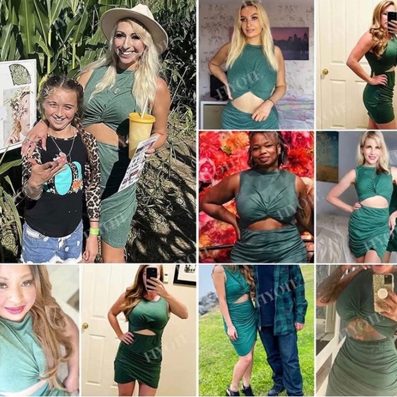 Hollowed out fiyote body con dress - Picture 3 of 4